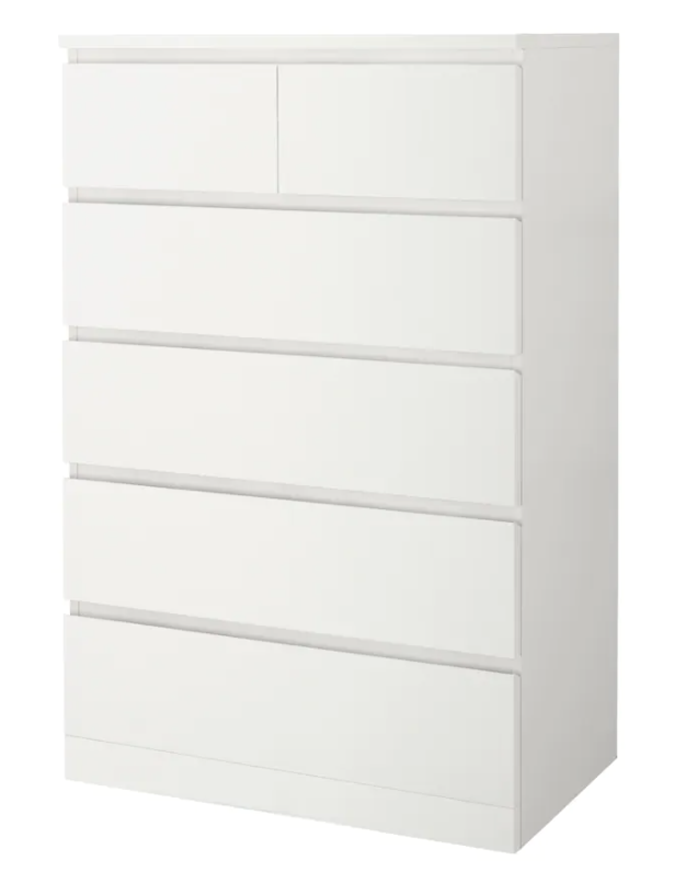 Ikea Home Decor - MALM White Drawer