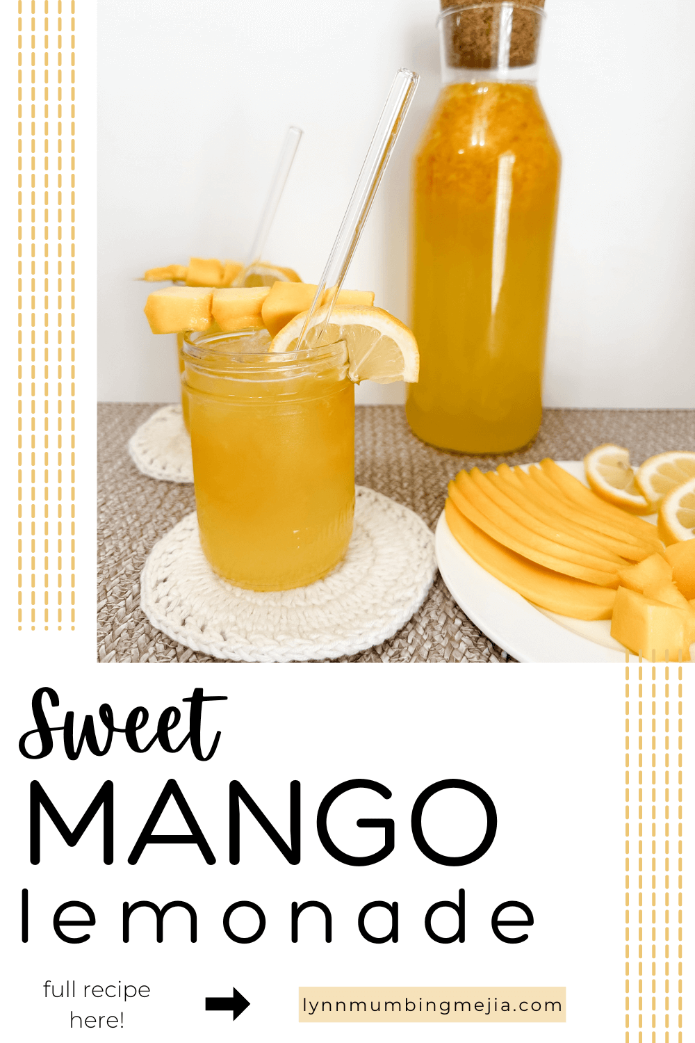 Quick & Sweet Mango Lemonade | Lynn Mumbing Mejia