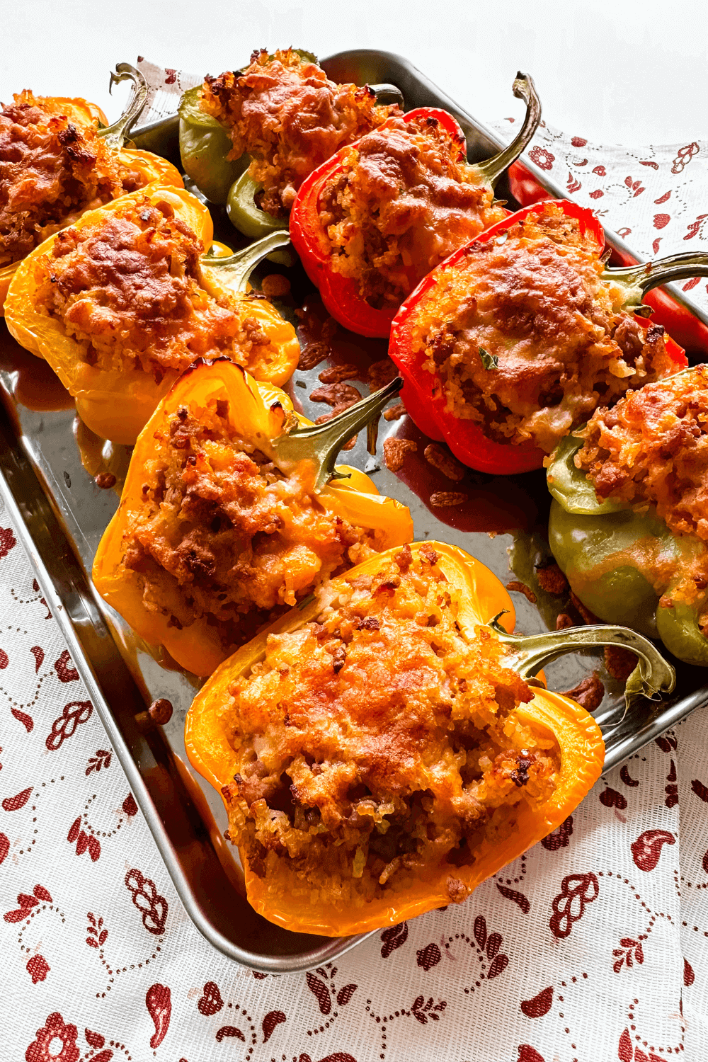 Ground Pork Stuffed Peppers | Lynn Mumbing Mejia