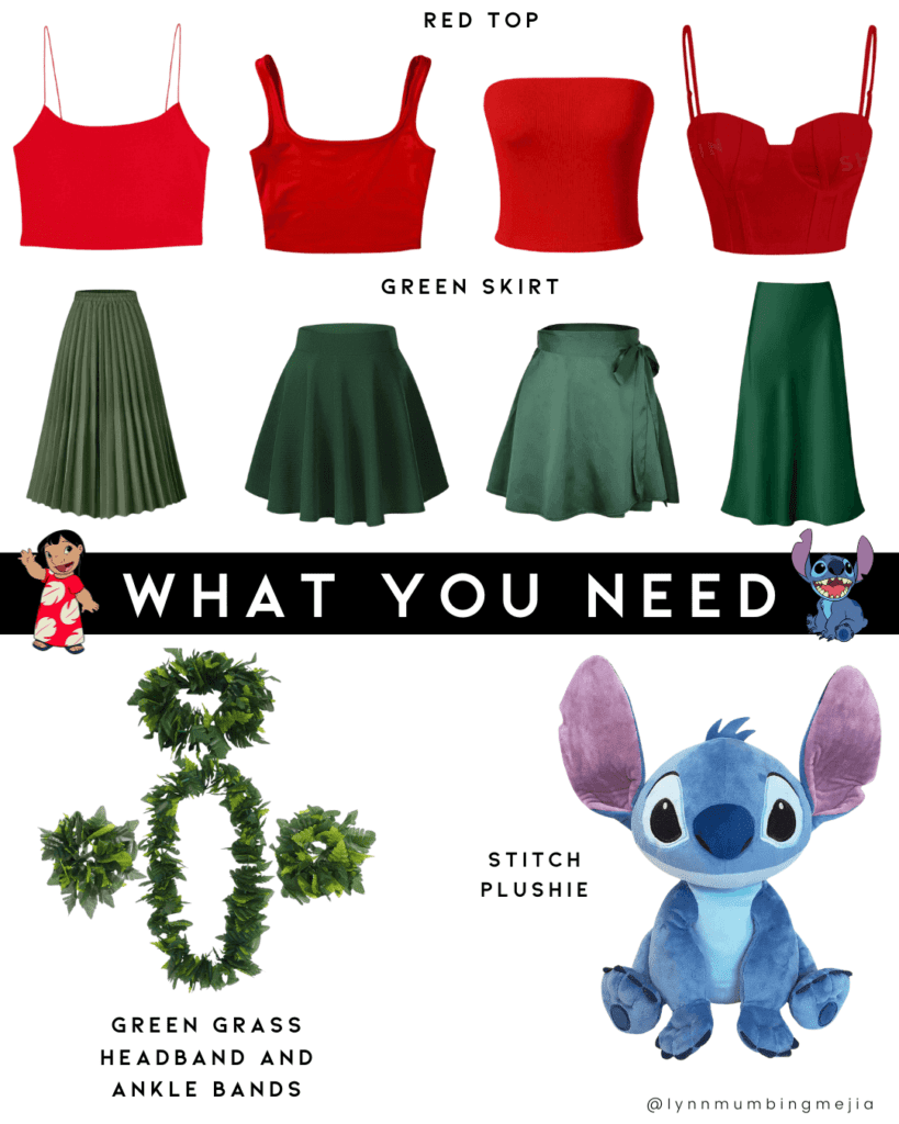 DIY Lilo and Stitch Costume - What You Need - Lynn Mumbing Mejia