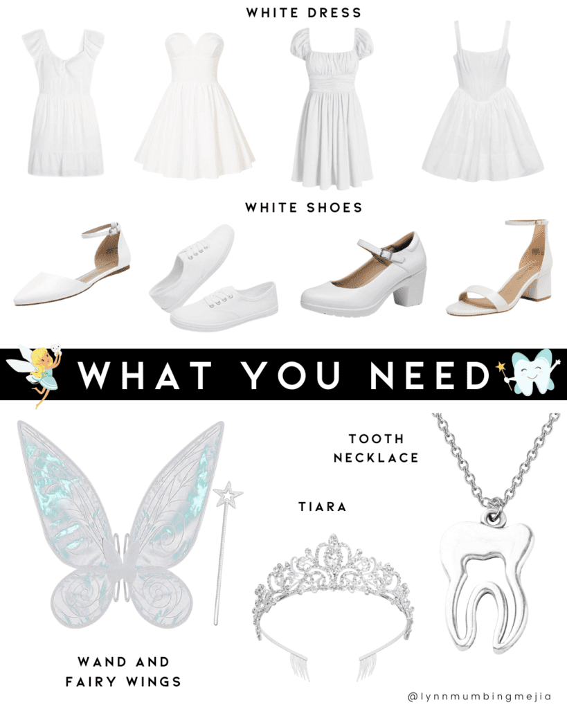 DIY Tooth Fairy Costume - What You Need - Lynn Mumbing Mejia