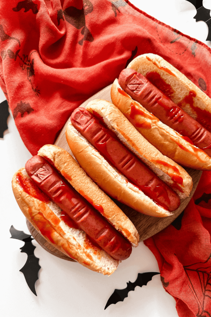 Halloween Finger Hot Dogs - Lynn Mumbing Mejia - Pin 1