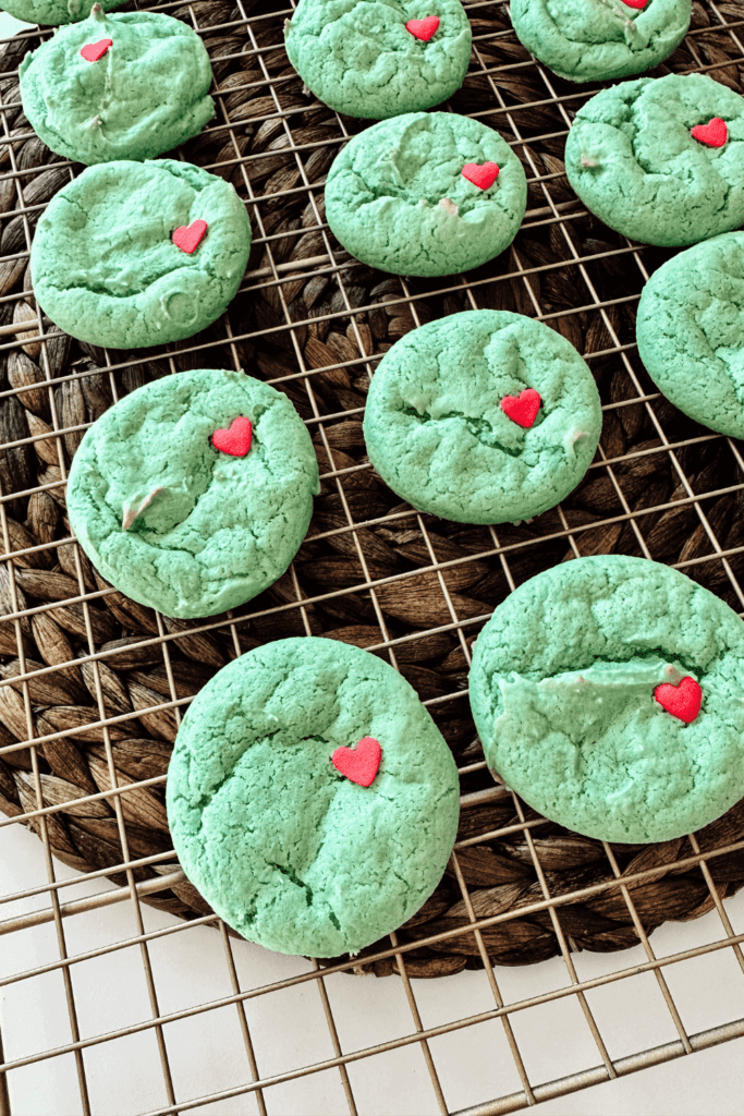 Cake Mix Grinch Cookies - Lynn Mumbing Mejia - Pin 2