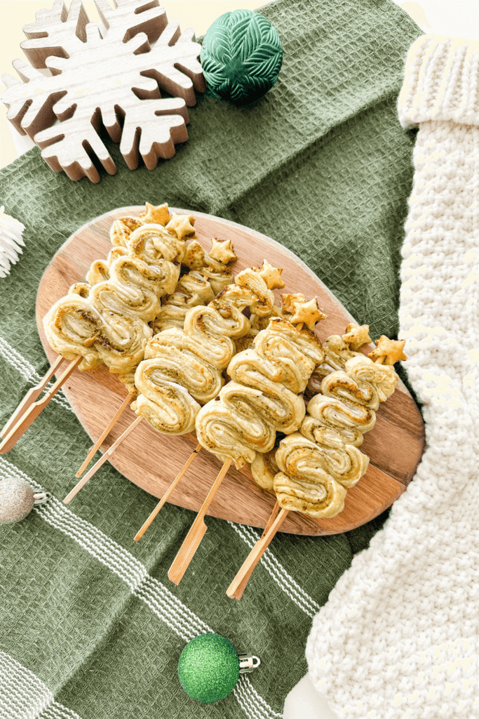 Pesto Puff Pastry Christmas Trees - Lynn Mumbing Mejia - Pin 1