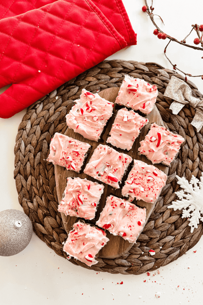 Frosted Peppermint Brownies - Lynn Mumbing Mejia -Pin 1