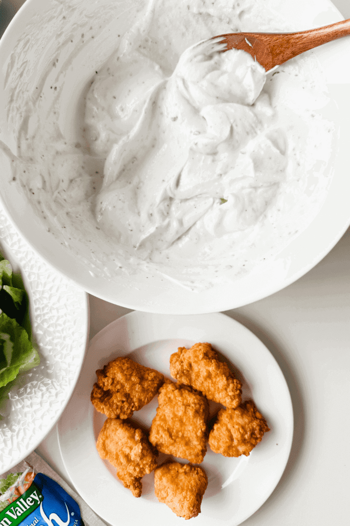 High Protein 2 Ingredient Ranch Dip - Lynn Mumbing Mejia - Pin 2